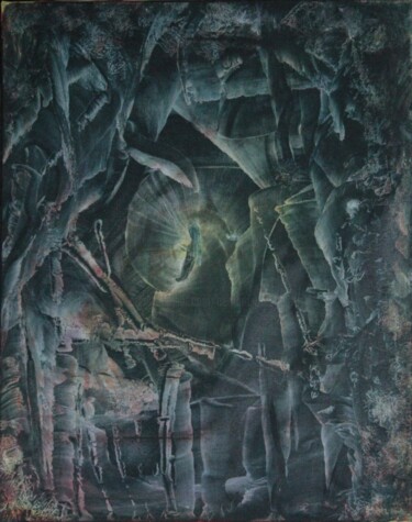 Painting titled "N°o5" by Bernard Waechter, Original Artwork, Oil
