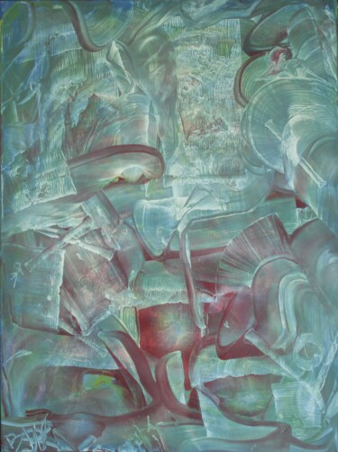 Malerei mit dem Titel "N°50" von Bernard Waechter, Original-Kunstwerk, Öl