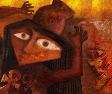 Digital Arts titled "An Egyptian woman w…" by Wael Hamid, Original Artwork