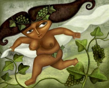 Digital Arts titled "The green spring" by Wael Hamid, Original Artwork, Digital Painting