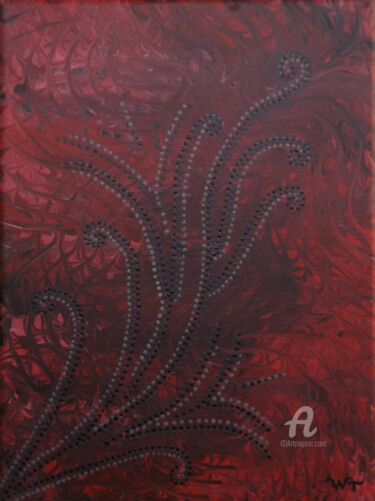 Painting titled "Rêve" by Wafae Tbatou, Original Artwork, Acrylic Mounted on Wood Stretcher frame