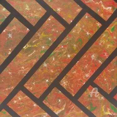 Painting titled "Émotions" by Wafae Tbatou, Original Artwork, Acrylic Mounted on Wood Stretcher frame