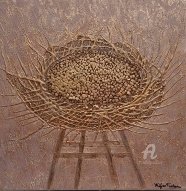 Peinture intitulée "Nouvelle chance" par Wafae Tbatou, Œuvre d'art originale, Acrylique Monté sur Châssis en bois