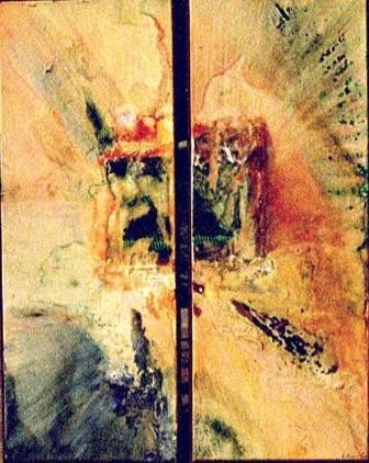 Peinture intitulée "VENTS SIDERAUX" par Catherine Wagner  Dudenhoeffer, Œuvre d'art originale