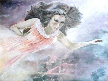 Painting titled "Volar" by Silviamvazz, Original Artwork