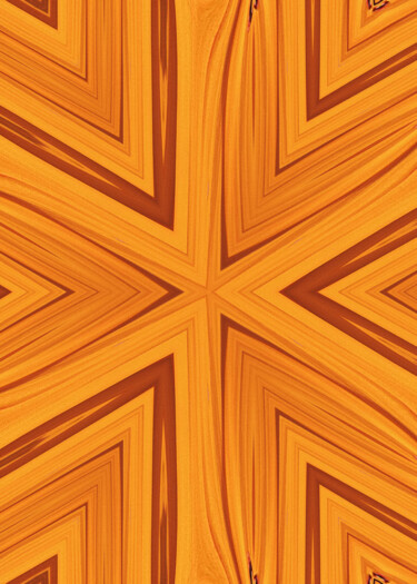 Arte digital titulada "Abstract Orange 1" por Wagnerps, Obra de arte original, Trabajo Digital 2D