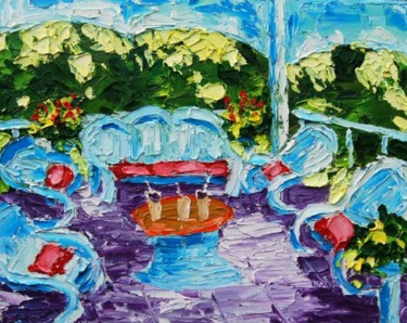 Painting titled "VERANDA NR2" by Zbigniew Waksmundzki, Original Artwork