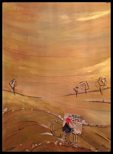 Painting titled "motocycles" by Marzena Walczuk, Original Artwork, Acrylic