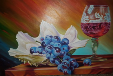 Malerei mit dem Titel "Red Wine" von Waldemar Engelowski, Original-Kunstwerk