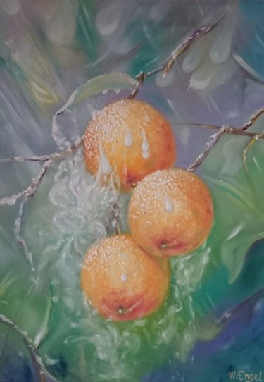 Painting titled "Oranges" by Waldemar Engelowski, Original Artwork