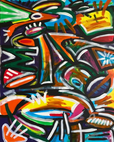 Картина под названием "Toucan" - Waldemar Pars, Подлинное произведение искусства, Акрил