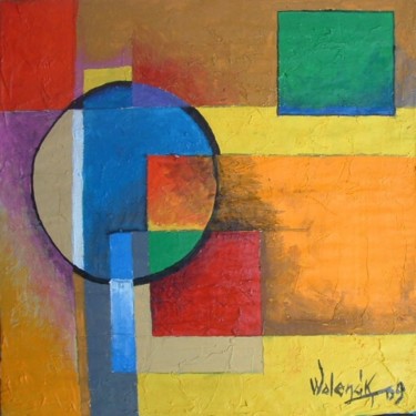 Painting titled "Chaud & froid" by Marc Walencik, Original Artwork, Acrylic