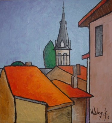 Painting titled "Seyssel Ain" by Marc Walencik, Original Artwork