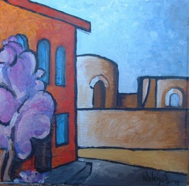 Painting titled "Rue de Canet" by Marc Walencik, Original Artwork