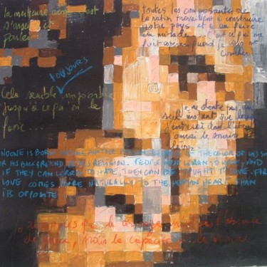 Peinture intitulée "mandela-toulouges.j…" par Marc Walencik, Œuvre d'art originale, Acrylique