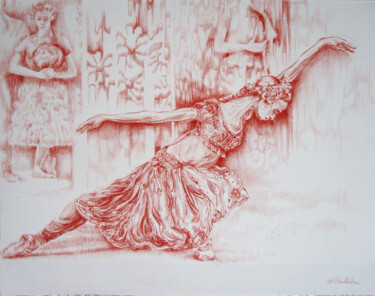 图画 标题为“Ballet La BayadèreN…” 由Walid Lemkecher, 原创艺术品, 其他