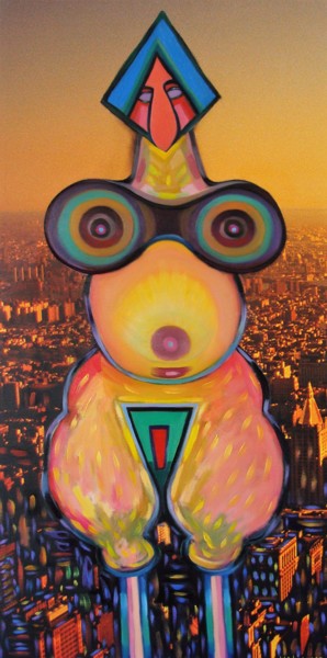 Malarstwo zatytułowany „Ewa w Nowym Jorku” autorstwa Waljarosz, Oryginalna praca, Olej