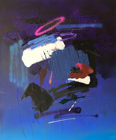 Malerei mit dem Titel "Équilibrium" von Walker Valentin (Allias), Original-Kunstwerk, Acryl