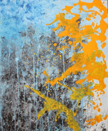 Pintura intitulada "L'art abstrait, lib…" por Wallace Azor, Obras de arte originais, Acrílico