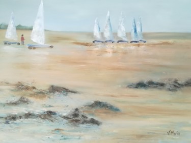Painting titled "Wind" by Valérie Morin, Original Artwork, Oil