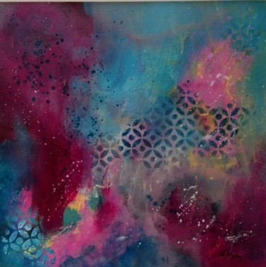 Painting titled "Particules" by Valérie Morin, Original Artwork, Acrylic