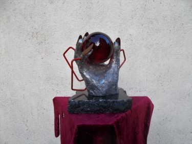 Sculpture titled "sculpture  étain" by Gilles Bellagamba, Original Artwork, Metals