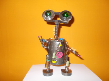 Rzeźba zatytułowany „robot” autorstwa Gilles Bellagamba, Oryginalna praca, Metale