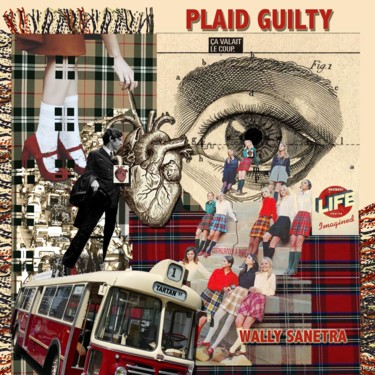 Arts numériques intitulée "plaid guilty" par Wally Sanetra, Œuvre d'art originale, Travail numérique 2D