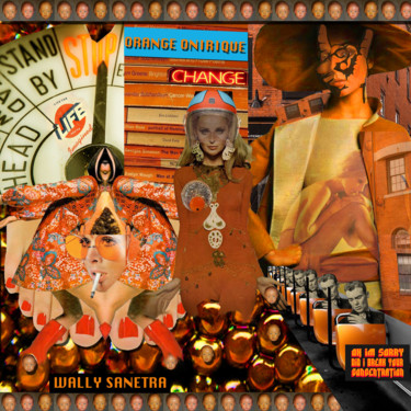 Arts numériques intitulée "orange onirique" par Wally Sanetra, Œuvre d'art originale, Travail numérique 2D