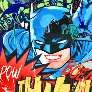 Schilderij getiteld "pow" door Wal Productions, Origineel Kunstwerk, Acryl