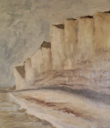 Malerei mit dem Titel "Cliffs" von Walstra, Original-Kunstwerk, Acryl Auf Keilrahmen aus Holz montiert