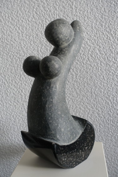 Sculpture intitulée "la pousse" par Walter Kuschniersch, Œuvre d'art originale, Pierre