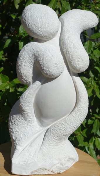 Sculpture titled "Je m' éclate" by Walter Kuschniersch, Original Artwork, Stone