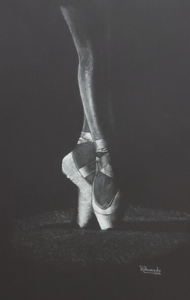 "Danza" başlıklı Resim Walter Ahumada tarafından, Orijinal sanat, Kalem