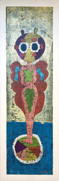 Ζωγραφική με τίτλο "Hormiga Amoroso" από Walter Barrientos, Αυθεντικά έργα τέχνης, Ακρυλικό Τοποθετήθηκε στο Ξύλινο φορείο σ…