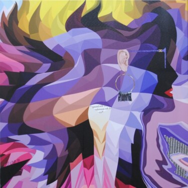 Картина под названием "Burnout" - Walter Lehmann, Подлинное произведение искусства, Цифровая живопись Установлен на Деревянн…