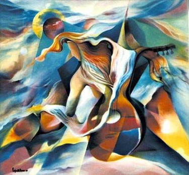 Painting titled "Musica 2" by Walter Gil (Coordinador), Original Artwork