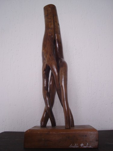 Escultura intitulada "escultura-dois-corp…" por Walter Rocha - Arte Natural, Obras de arte originais