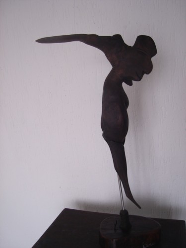 Escultura intitulada "saci.jpg" por Walter Rocha - Arte Natural, Obras de arte originais