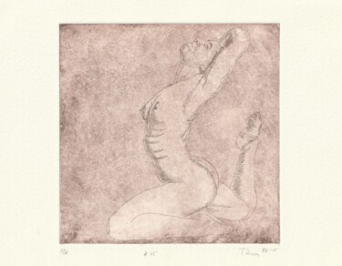 Gravures & estampes intitulée ""115"" par Walter Roos, Œuvre d'art originale, Eau-forte