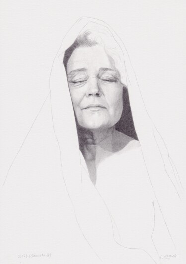 Drawing titled ""Madonna Nr.26 (23:…" by Walter Roos, Original Artwork, Pencil