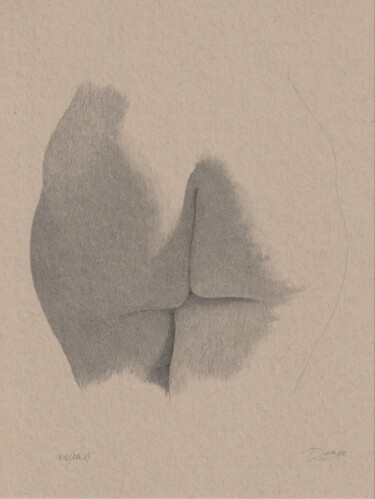 Zeichnungen mit dem Titel ""ANr.11 (0:12)"" von Walter Roos, Original-Kunstwerk, Bleistift