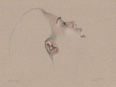 Drawing titled ""Der Faden (0:39)"" by Walter Roos, Original Artwork, Pencil