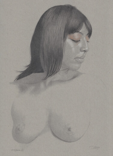 Drawing titled ""Black Nr. 22 (22:3…" by Walter Roos, Original Artwork, Pencil