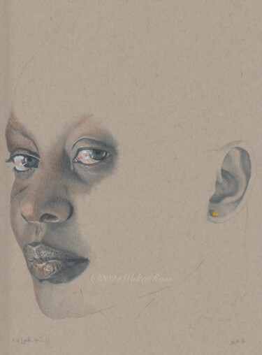 图画 标题为“"Golden Earring (19…” 由Walter Roos, 原创艺术品, 铅笔