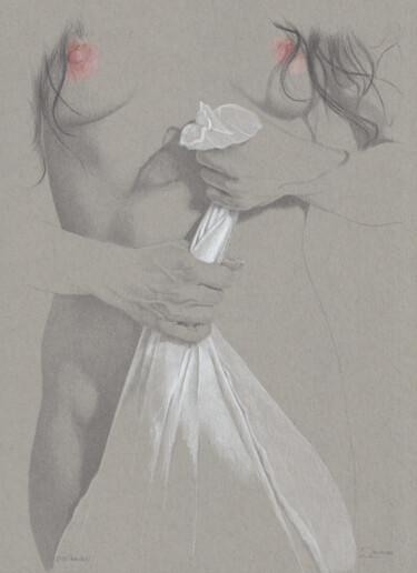 Drawing titled ""Power Nr.11 (23:30…" by Walter Roos, Original Artwork, Pencil