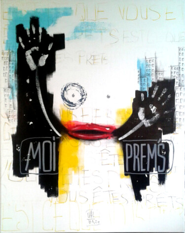 Peinture intitulée "Moi prem's" par Walter Sené, Œuvre d'art originale, Acrylique