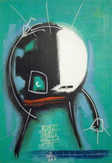 Peinture intitulée "Pointraitzobpaf" par Walter Sené, Œuvre d'art originale