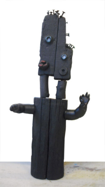 Sculpture intitulée "Les siamois" par Walter Sené, Œuvre d'art originale