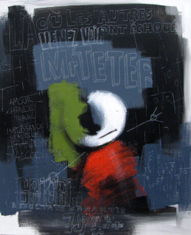 Painting titled "Mr TETER" by Walter Sené, Original Artwork